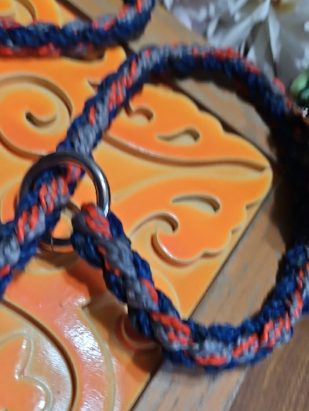 Handbraided Paracord Rope Short Leash Training Leash Adjust Choker Collar GIFTED - Picture 6 of 11
